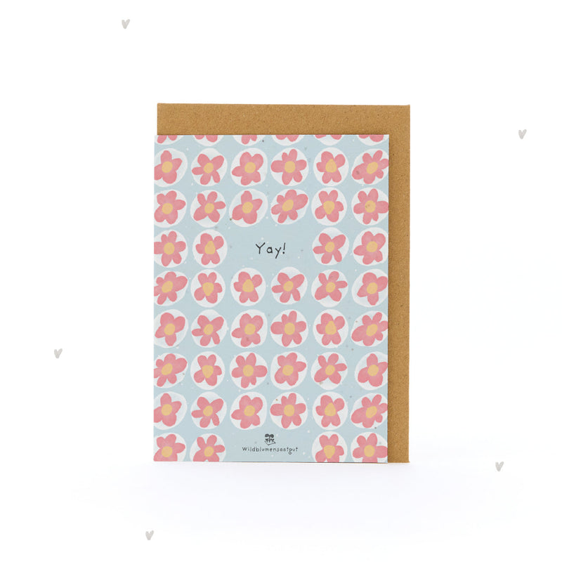 Greeting Card Yay – Seed Paper with Wildflower Seeds — Ansicht 2