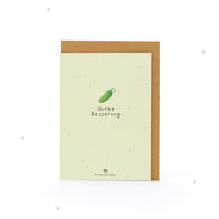 Grußkarte Gurke Besserung – Saatpapier mit Wildblumensamen — Ansicht 2