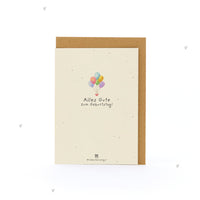 Grußkarte Alles Gute zum Geburtstag – Saatpapier mit Wildblumensamen — Ansicht 8