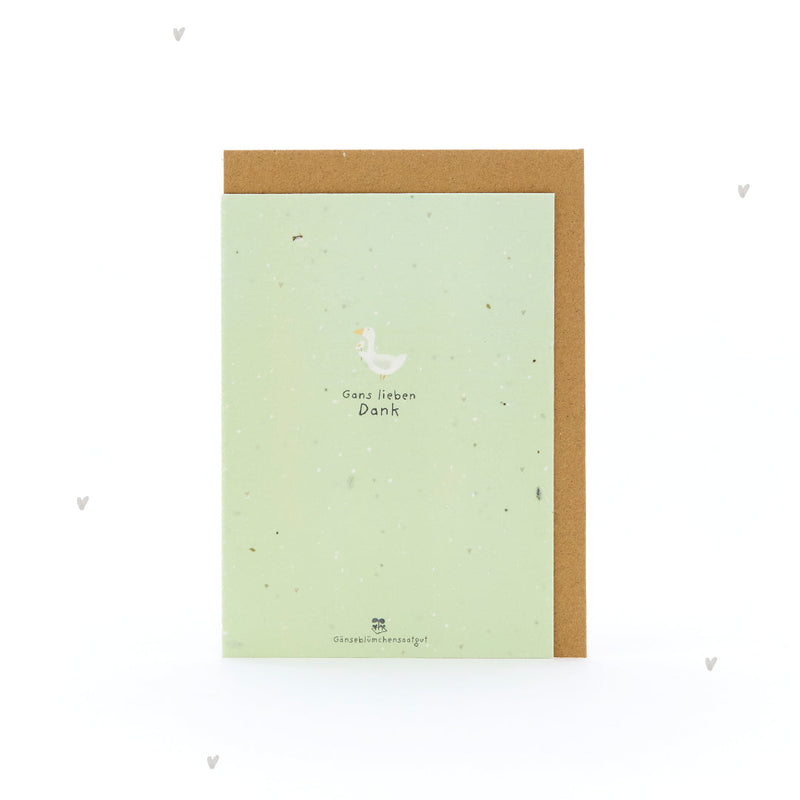Greeting card "Many thanks" – Seed paper with daisies — Ansicht 2