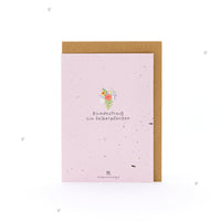 Grußkarte Blumenstrauß zum Selberpflanzen – Saatpapier Wildblumen — Ansicht 2