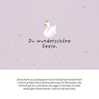 Greeting Card You beautiful soul – Seed paper with wildflower seeds — Ansicht 3