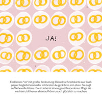 Grußkarte Ja! – Saatpapier mit Wildblumensamen — Ansicht 3