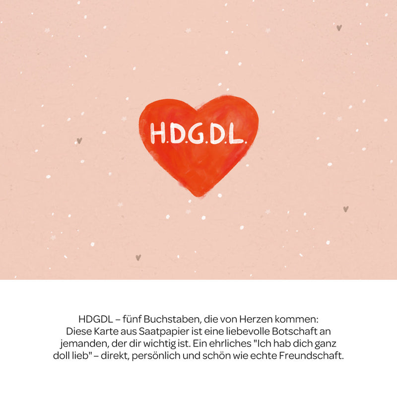Grußkarte HDGDL – Saatpapier mit Wildblumensamen — Ansicht 3