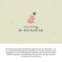 Grußkarte Viel Erfolg – Saatpapier mit Wildblumensamen — Ansicht 4