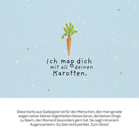 Grußkarte Ich mag dich mit all deinen Karotten – Saatpapier — Ansicht 3