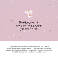 Grußkarte Danke – Saatpapier mit Gänseblümchen — Ansicht 3
