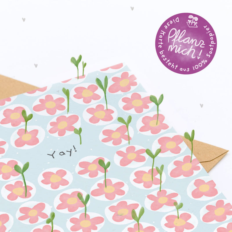 Greeting Card Yay – Seed Paper with Wildflower Seeds — Ansicht 4