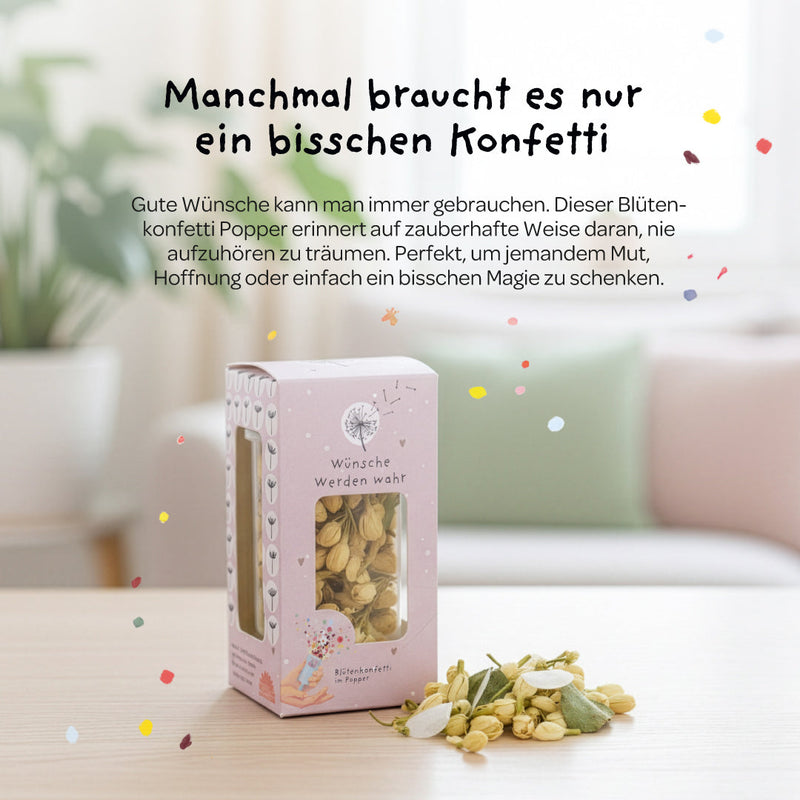 Blütenkonfetti Popper – Trockenblüten, plastikfrei & kompostierbar — Ansicht 4