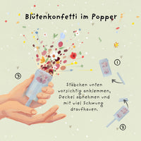 Flower Confetti Love You Bestie – Natural Confetti Popper — Ansicht 4
