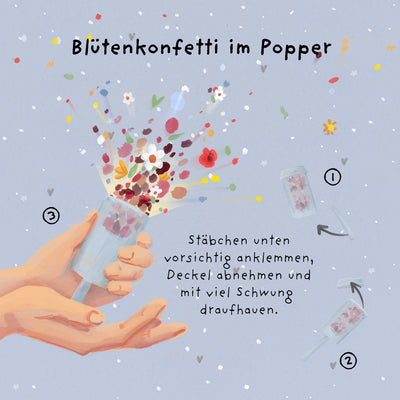 Blütenkonfetti Namaste Bitches – Naturkonfetti zum Poppen