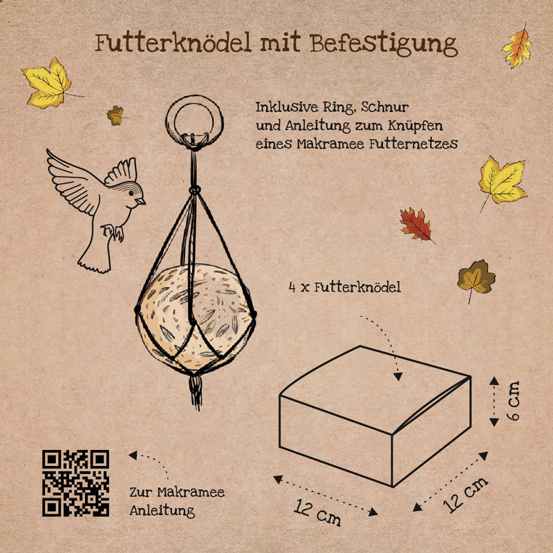 4 ORGANIC Treats – Food Dumplings for Wild Birds, EU-ORGANIC Certified — Ansicht 5