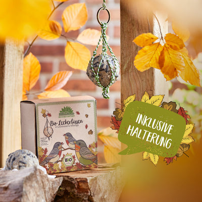 4 ORGANIC Treats – Food Dumplings for Wild Birds, EU-ORGANIC Certified