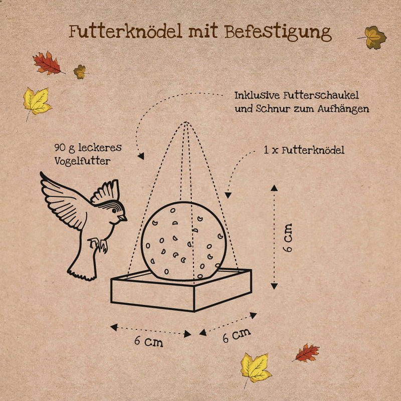 Organic Delights – Birdseed Dumplings for Wild Birds with Feeding Swing — Ansicht 5