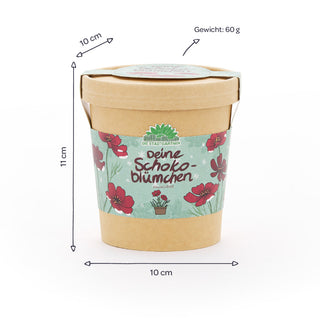 Schokoblumen aus dem Becher