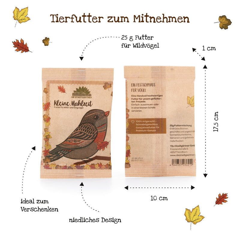 Kleine Mahlzeit – Vogelfutter 25g von Die Stadtgärtner — Ansicht 5