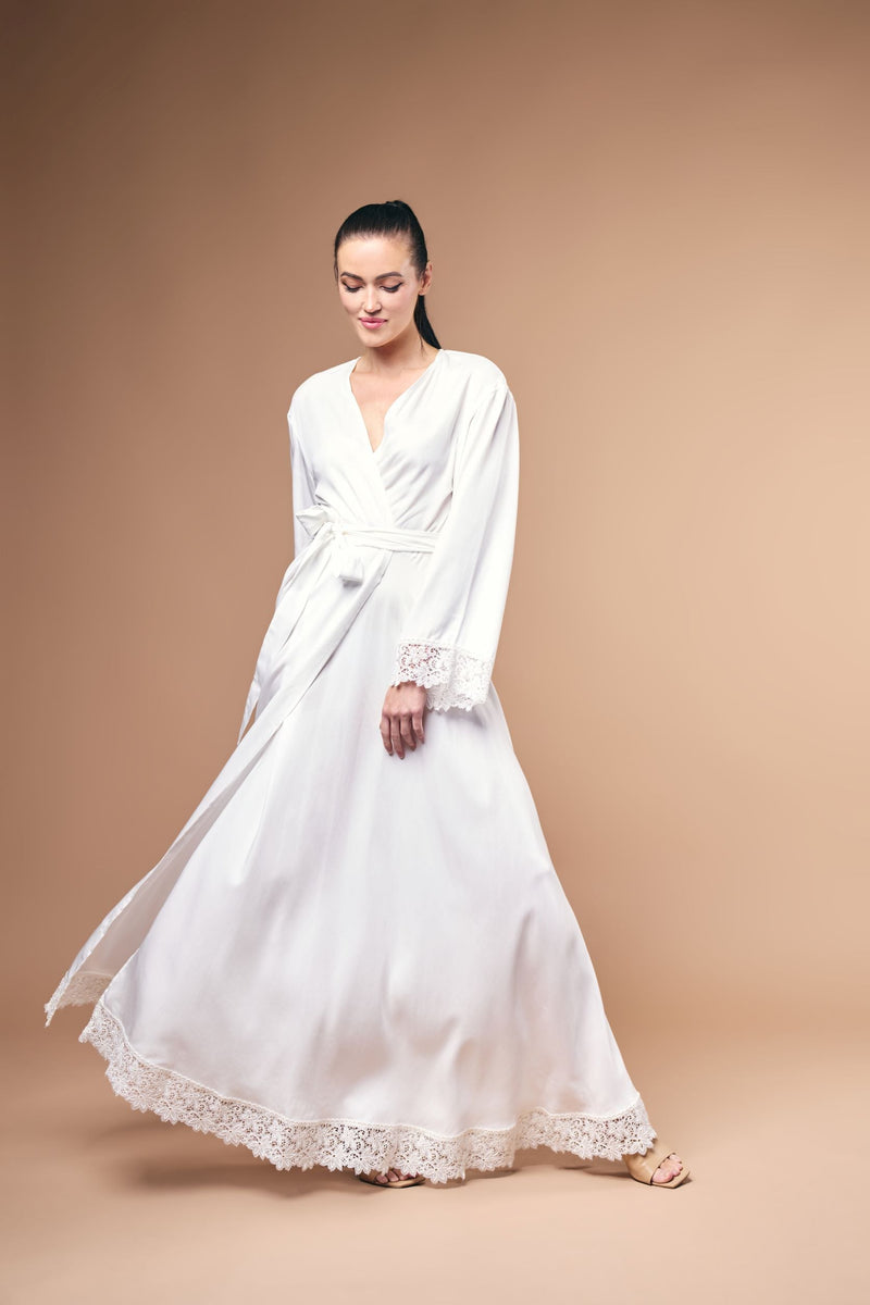 Kimono Amelie Luxus – Micro Tencel Lyocell 100 % — von der Thannen Luxury Bedding