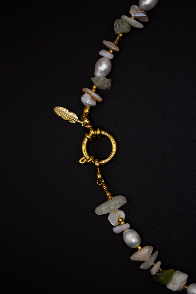 Vita Pearl Necklace – Natural Pearls & Miyuki | Stainless Steel Clasp — Ansicht 4
