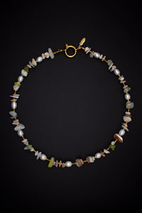 Vita Pearl Necklace – Natural Pearls & Miyuki | Stainless Steel Clasp — Ansicht 2