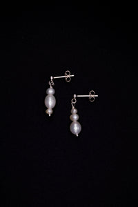 Anna Pearl Earrings - Freshwater Pearls | 925 Sterling Silver | Customizable — Ansicht 6