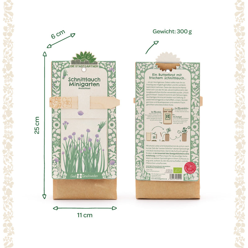 Mini Garden Organic Chives Grow Kit – All-in-One Starter Set — Ansicht 8