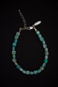Amalia Pearl Bracelet – Handmade | 14k Gold & 925 Silver | Amazonite — Ansicht 1