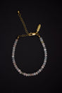 Marina Pearl Bracelet Aquamarine Morganite 14k Gold 925 Silver Handmade
