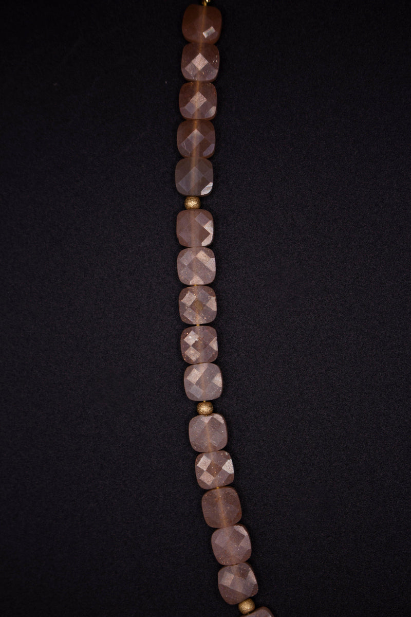 Sunny Pearl Bracelet - Handmade 14k Gold & 925 Silver with Sunstone — Ansicht 2