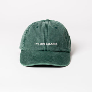 Dog Life Balance Dad Cap - vintage green & cream