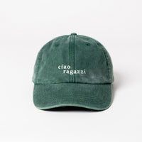 ciao ragazzi Dad Cap Vintage Green & Cream – 100% Baumwolle — Ansicht 1