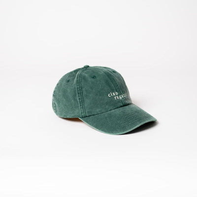 ciao ragazzi Dad Cap Vintage Green & Cream – 100% Baumwolle