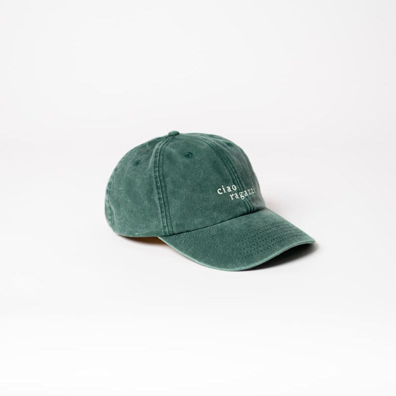 ciao ragazzi Dad Cap Vintage Green & Cream – 100% Baumwolle — Ansicht 4