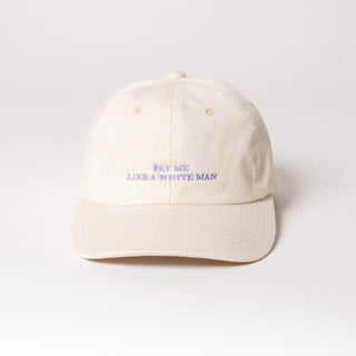 Pay me like a white man Premium Dad Cap – Bio-Baumwolle in Beige & Lavender