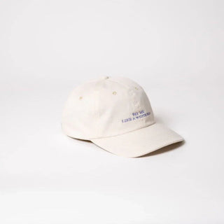 Pay me like a white man Premium Dad Cap – Bio-Baumwolle in Beige & Lavender