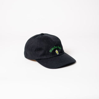 matcha club Premium Dad Cap - black & green
