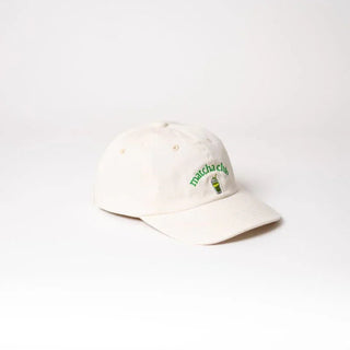 Matcha Club Premium Dad Cap – Bio-Baumwolle | Beige & Green | Unisex
