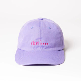 titti bene Dad Cap – Bio-Baumwolle | Lila & Pink | EU-Produktion