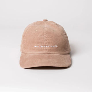 Dog Life Balance Cord Dad Cap – Bio-Baumwolle | Beige Cord | Unisex