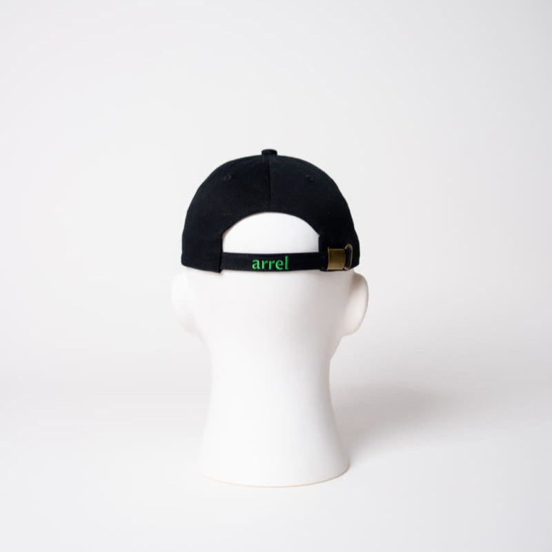arrel matcha club Premium Dad Cap - Organic Cotton Black & Green — Ansicht 3
