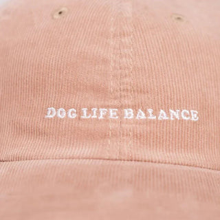 Dog Life Balance Cord Dad Cap – Bio-Baumwolle | Beige Cord | Unisex