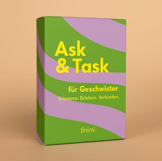 Ask & Task für Geschwister – 42 Fragen | 10 Erlebnisse | Unvergessliche Momente