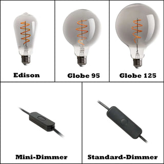 Jiro | Tischlampe aus Beton – Modern | Handgefertigt | Dimmbare LED-Kompatibilität