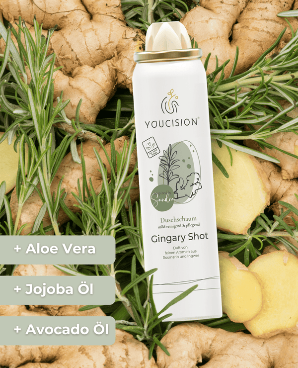 YOUCISION Gingery Shot Shower Foam 75 ml – Spicy & Invigorating