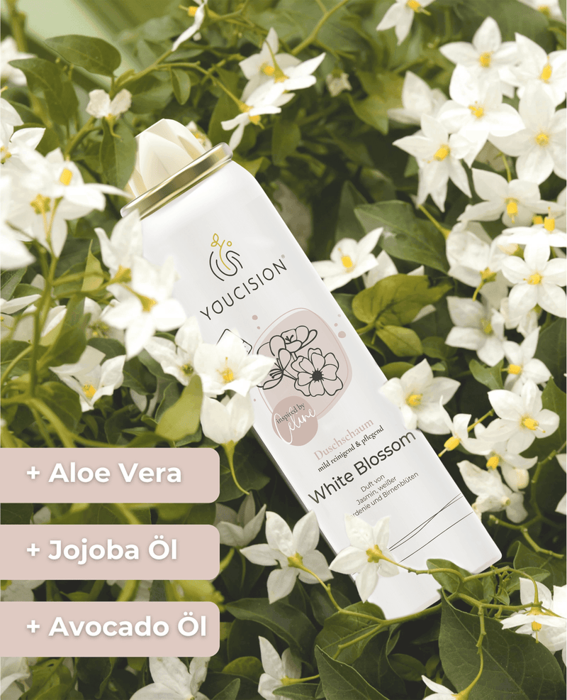YOUCISION® White Blossom Shower Foam 75 ml – Creamy & Nourishing — Ansicht 2
