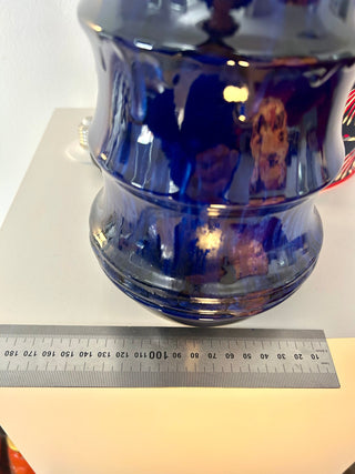 Große Mid century Tischlampe aus Scheurich Vase