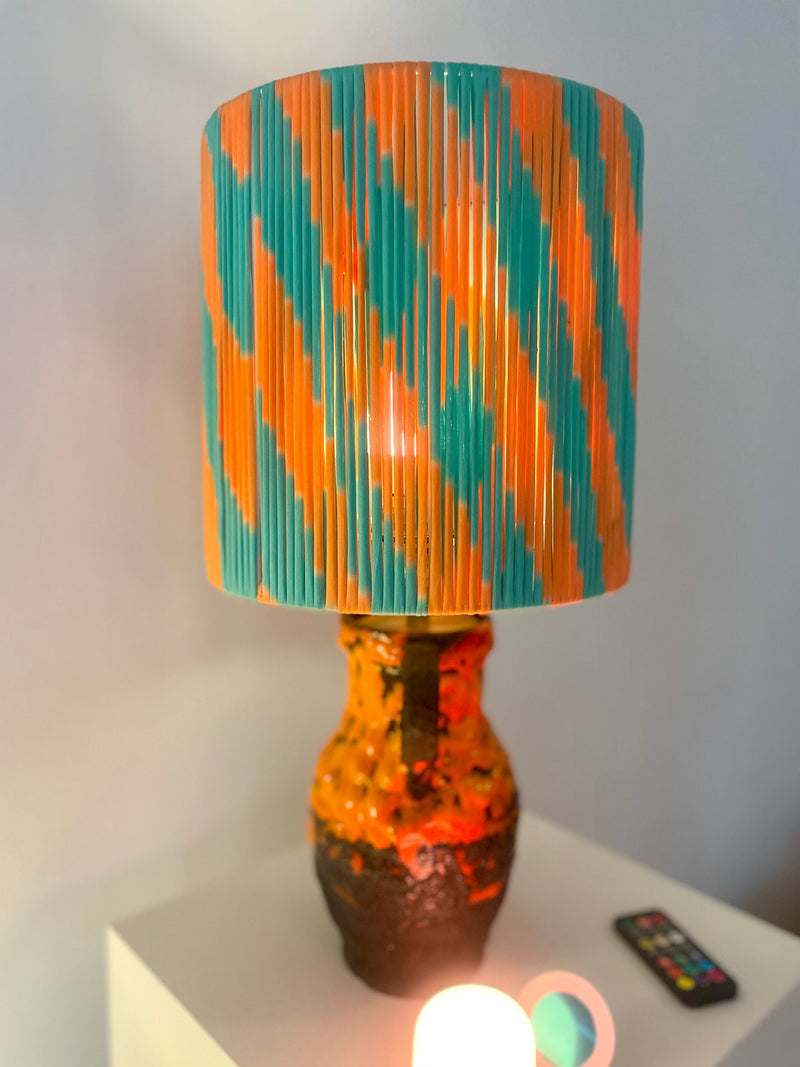 Kabellose Vasenlampe aus West German Pottery – Fat Lava Krug | Pop Weave Collection — Ansicht 10
