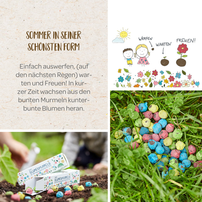 3-piece set for your Advent calendar - flower marbles, bird food, wish granter — Ansicht 5