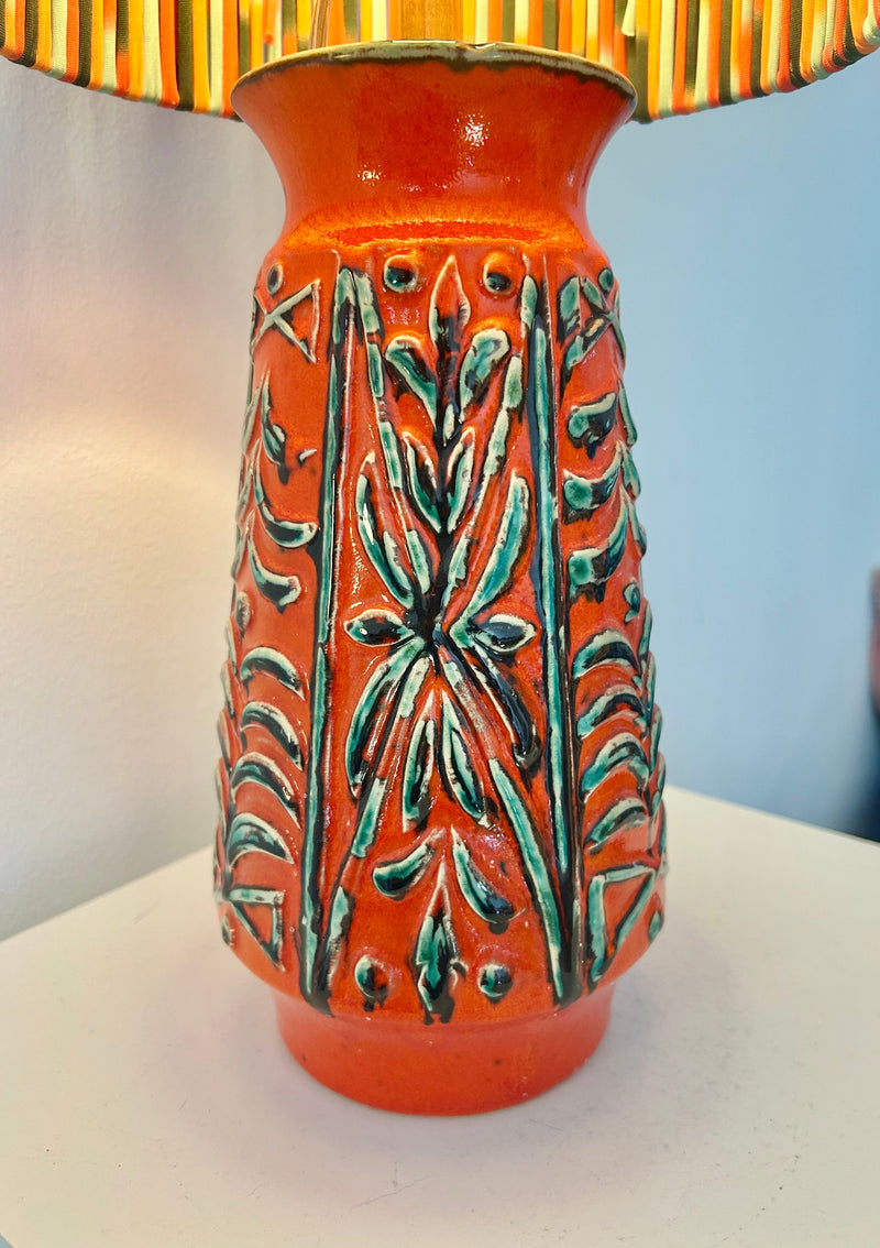 Seltene Uebelacker Vasenlampe – Keramik Tischlampe 1960er/70er — Ansicht 5