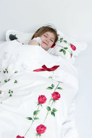 Gitterbett Set Dornröschen – Nachhaltige Kinderbettwäsche | 8-teilig