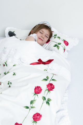 Gitterbett Set Dornröschen – Nachhaltige Kinderbettwäsche | 8-teilig